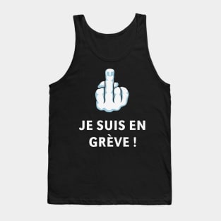 Doigt D’Honneur – Je Suis En Grève ! (Médius) Tank Top